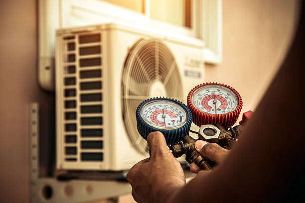 Professional Hvac technician working in Hendricks, WV